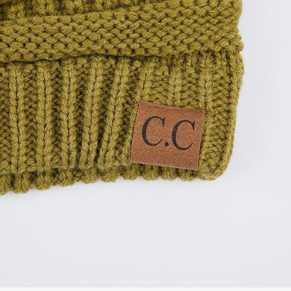 C.C Cable Knit Beanie - Thick, Soft & Warm Chunky Beanie Hats UNISEX - Picture 6 of 6